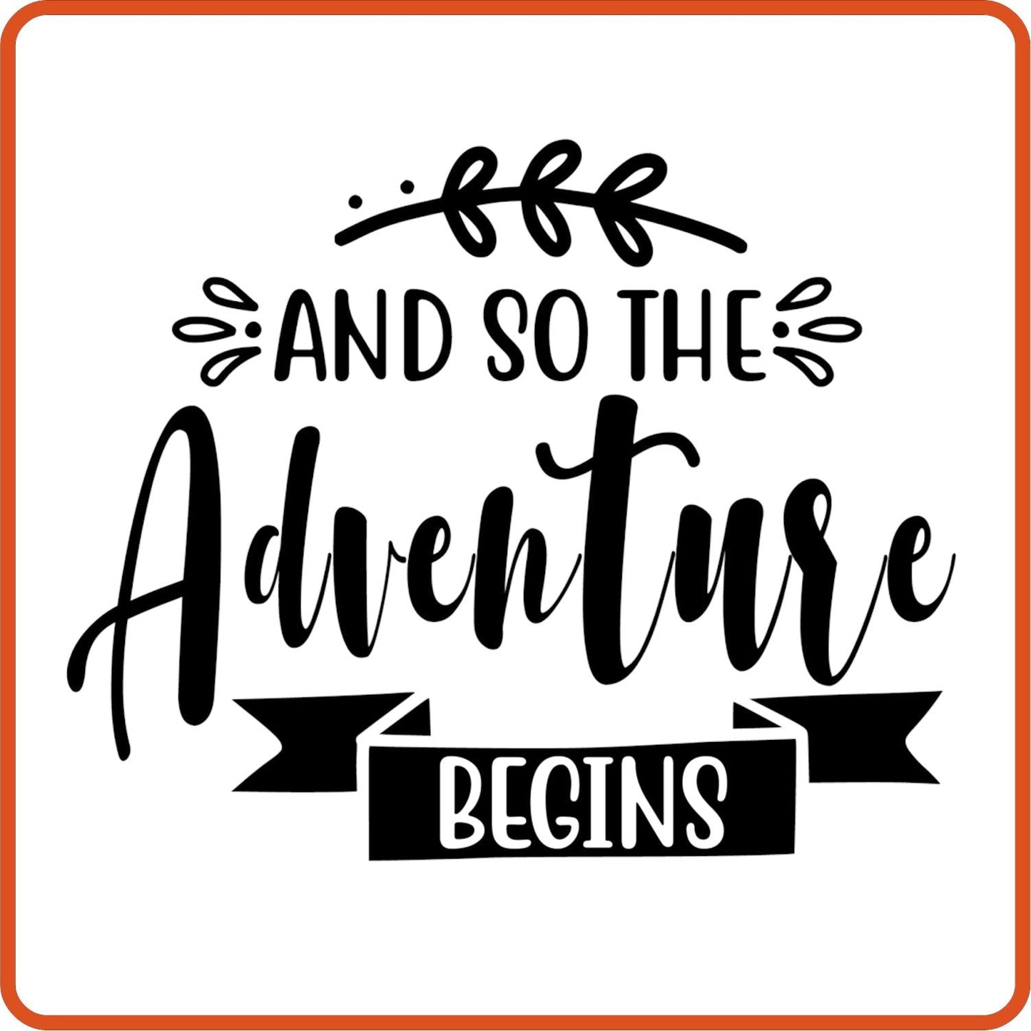 And So The Adventure Begins | Anniversary Iron On decal Patches by SEC Apparel - secapparelonline
