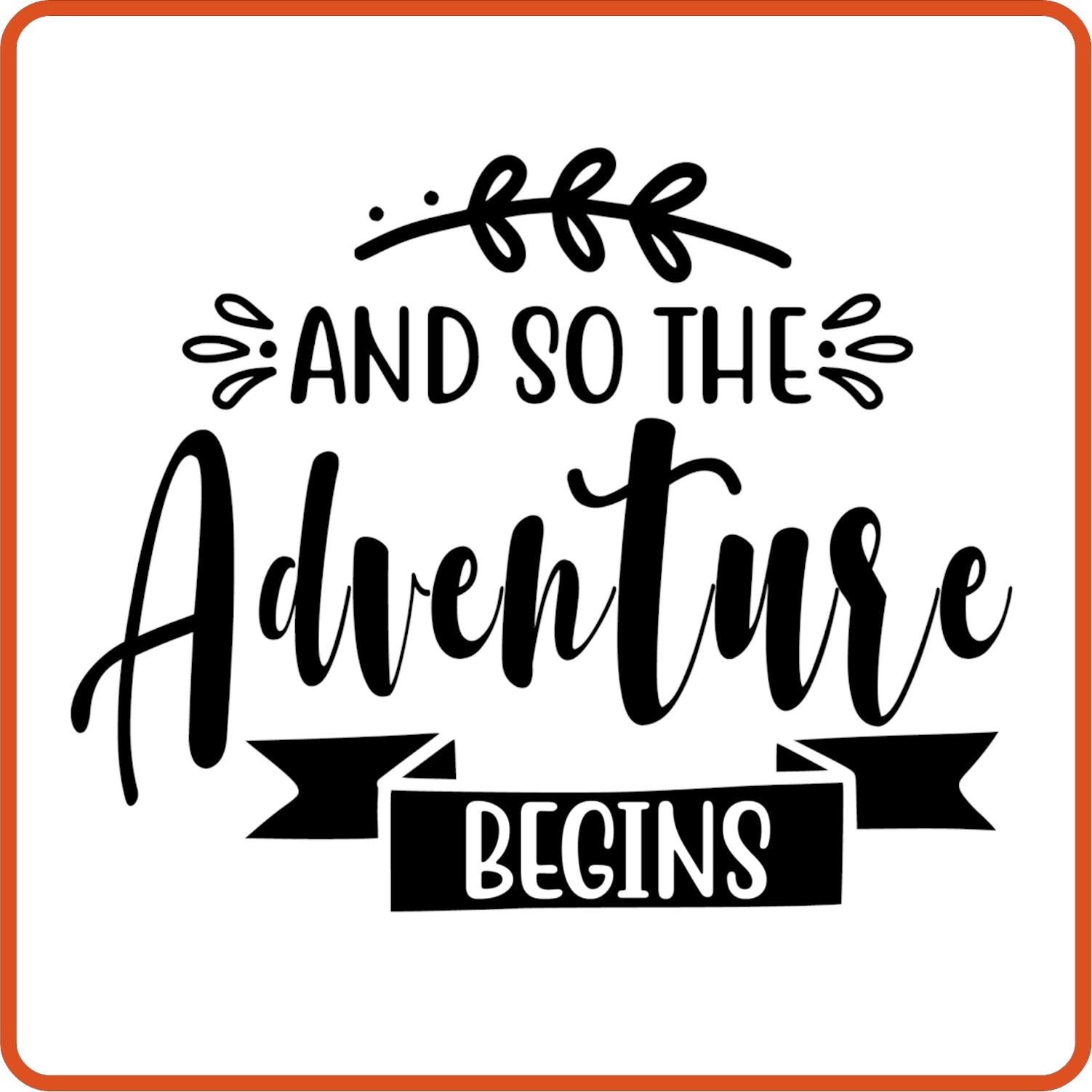 And So The Adventure Begins | Anniversary Iron On decal Patches by SEC Apparel - secapparelonline