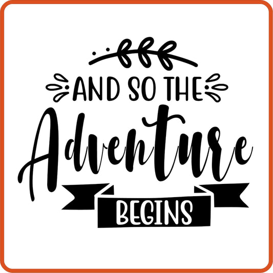 And So The Adventure Begins | Anniversary Iron On decal Patches by SEC Apparel - secapparelonline