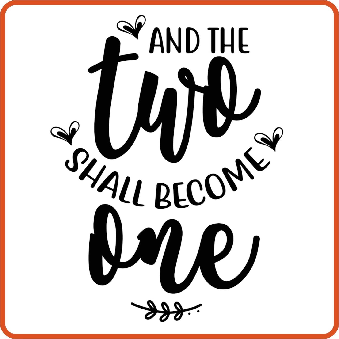And the Two Shall Become One | Anniversary Iron On Decal Patches by SEC Apparel - secapparelonline