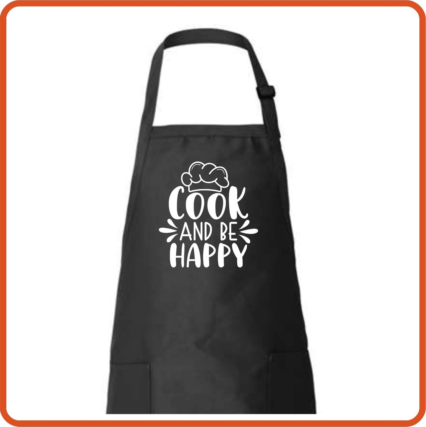 Cook and Be Happy Full Length Apron by SEC Apparel