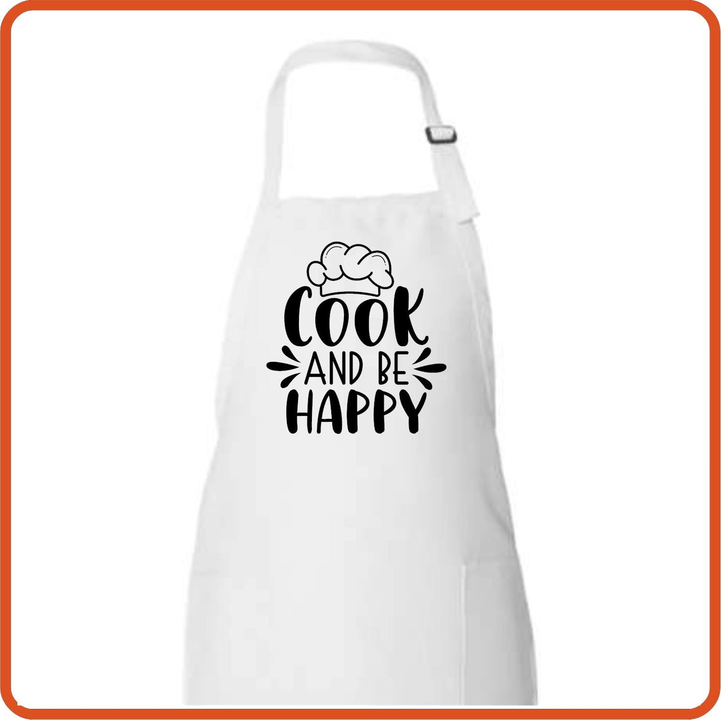 Cook and Be Happy Full Length Apron by SEC Apparel