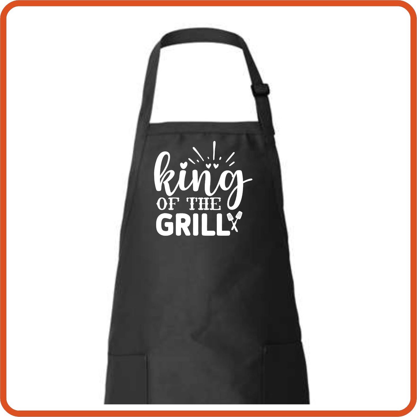 King of the Grill Full Length Apron by SEC Apparel