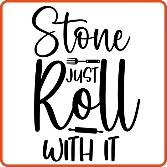 Just Roll with It | Apron Iron On Decals Patches by SEC Apparel