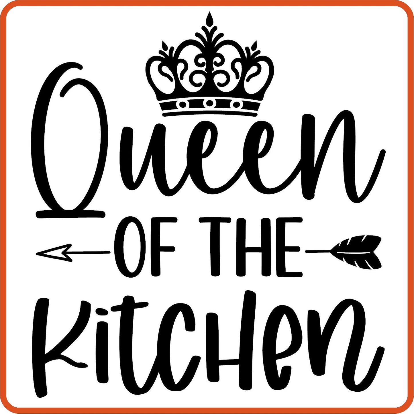 Queen of the Kitchen | Apron Iron On Decals Patches by SEC Apparel