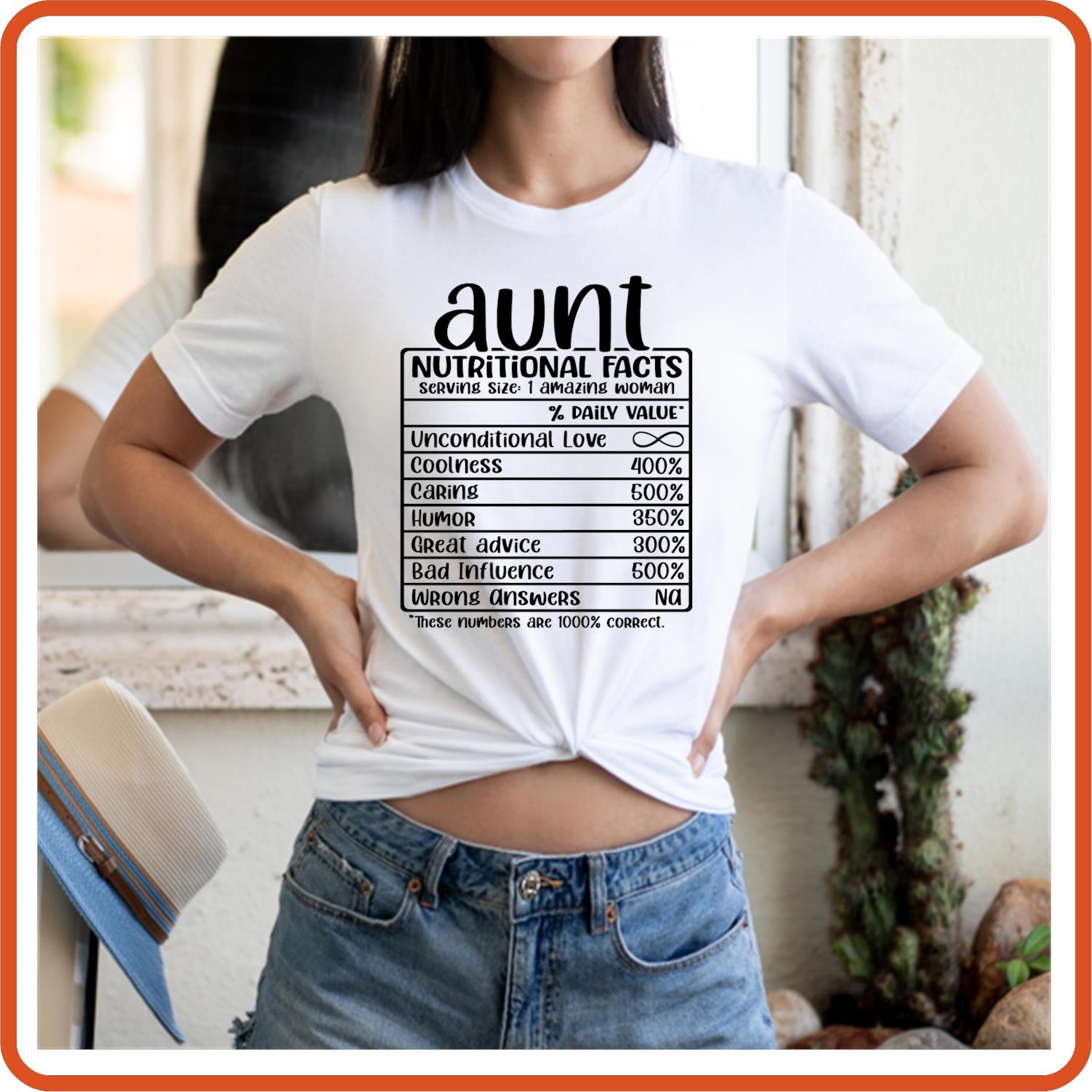 Aunt Nutritional Facts | Family Shirts | T-Shirts by SEC Apparel - secapparelonline