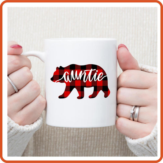 Auntie | Bear | Family Mugs - 11oz Coffee Mug by SEC Apparel - secapparelonline