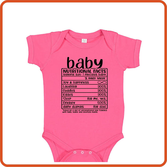 Baby Nutritional Facts | Family Shirts | T-Shirts by SEC Apparel - secapparelonline