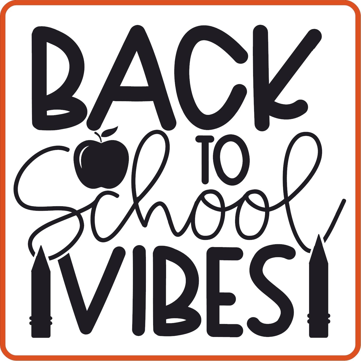 Back to School Vibe | Back to School Iron On Decals Patches by SEC Apparel - secapparelonline