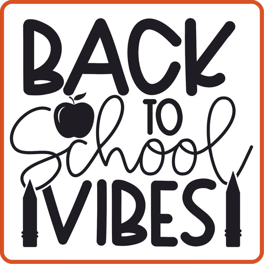 Back to School Vibe | Back to School Iron On Decals Patches by SEC Apparel - secapparelonline