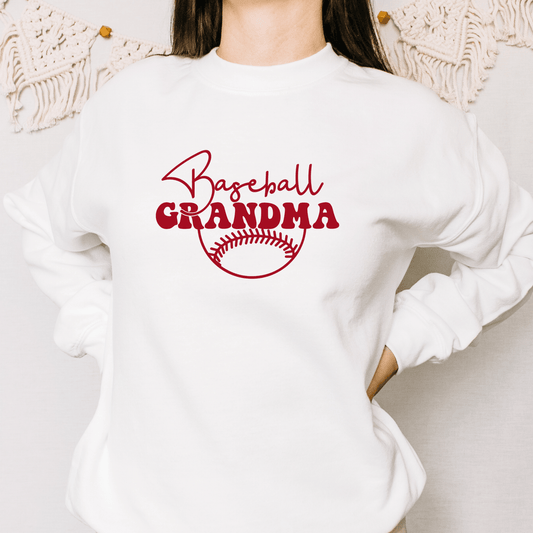Baseball Grandma Shirt | Crew neck | V Neck| Sweatshirt | Hoodie | SEC Apparel 1 - secapparelonline