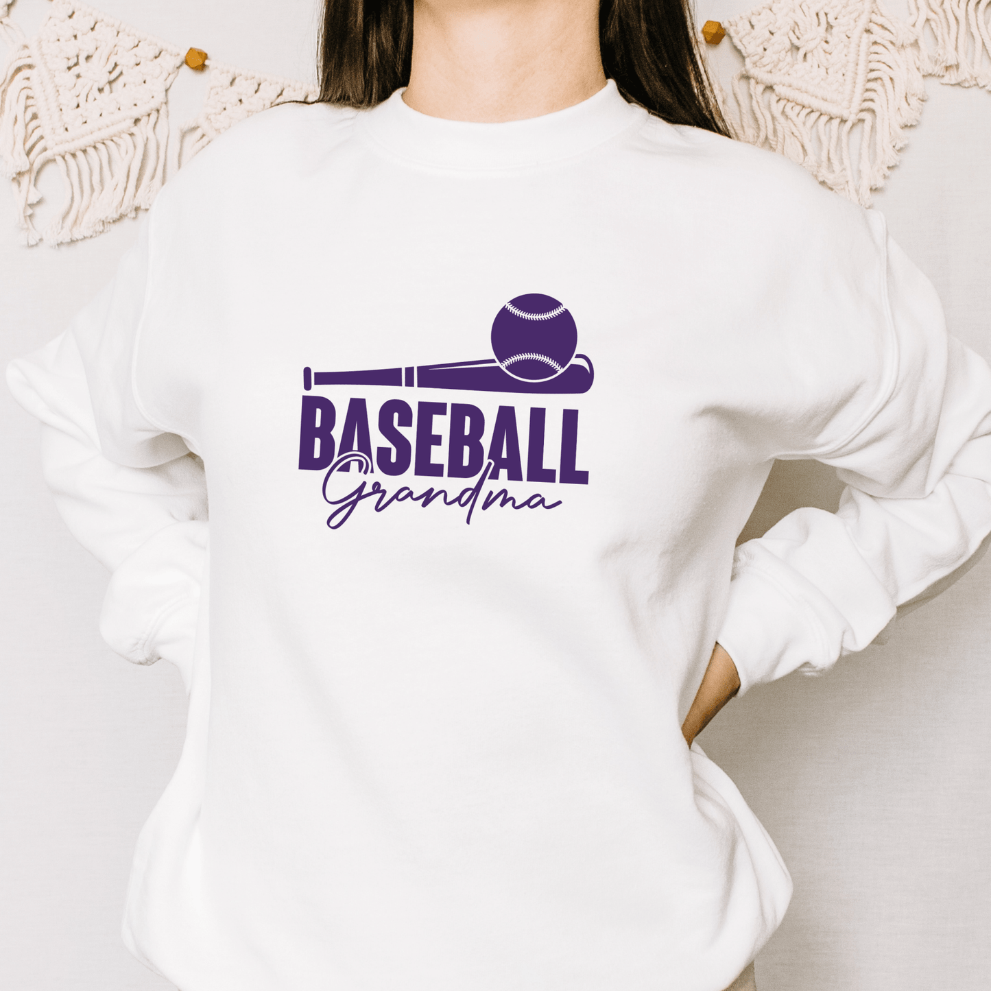 Baseball Grandma Shirt | Crew neck | V Neck| Sweatshirt | Hoodie | SEC Apparel - secapparelonline