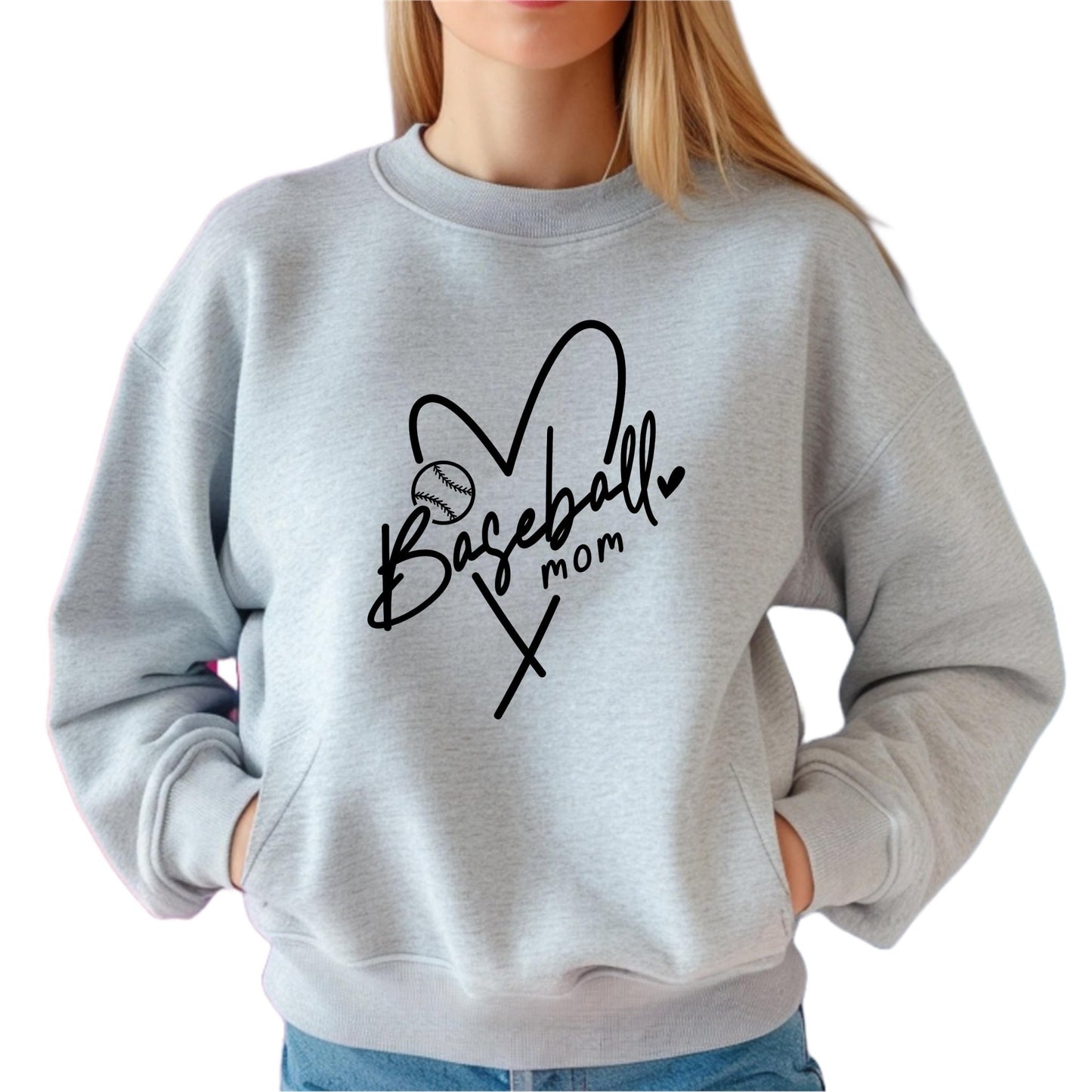 Baseball Mom Sweatshirt | Women's Fleece | SEC Apparel - secapparelonline