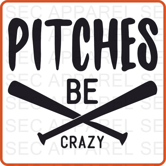 Baseball Iron On Decals Patches transfers vinyl  for shirts, clothing | Sport Fan| Pitches Be Crazy