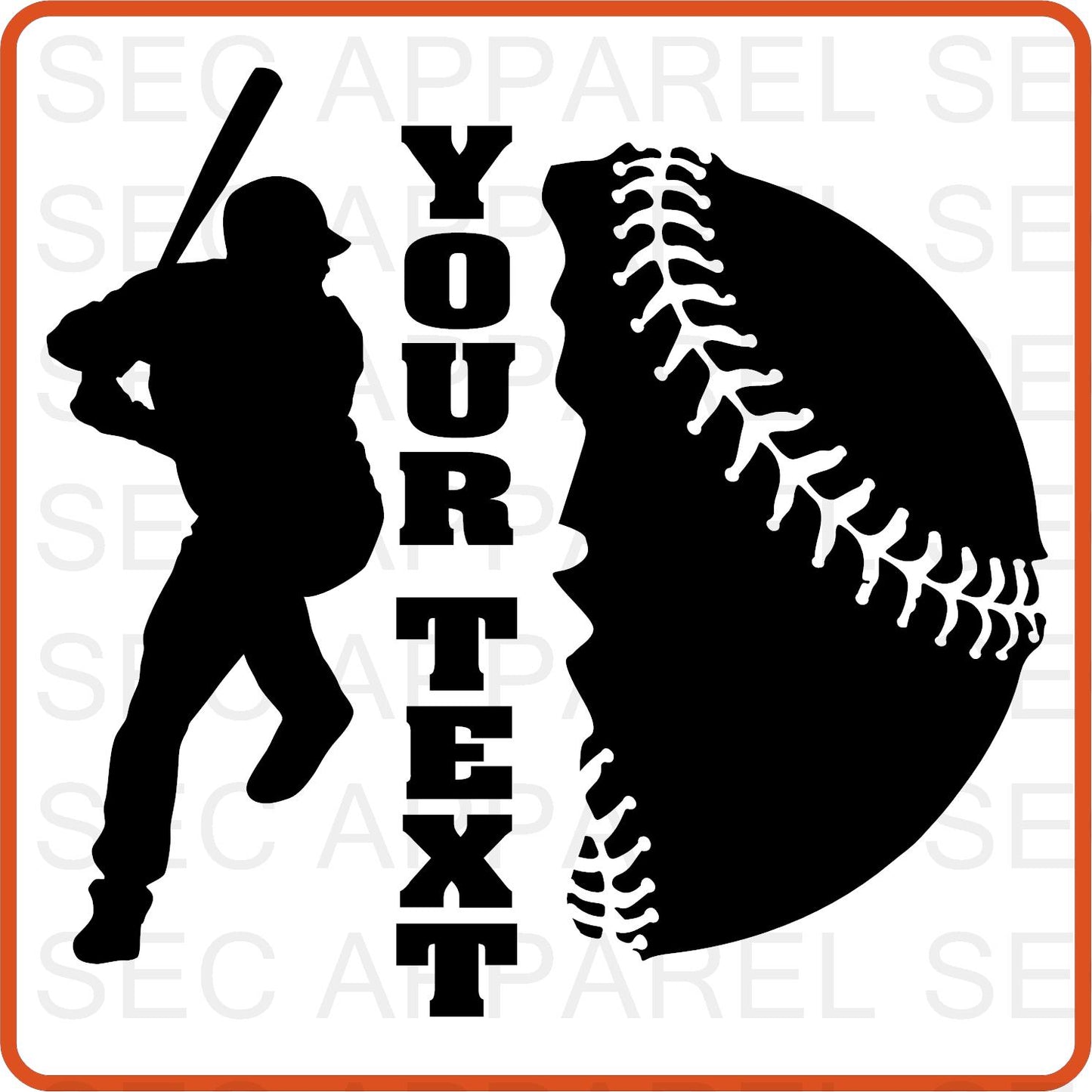 Custom Personalized Baseball Iron On Decals Patches transfers vinyl  for shirts, clothing | Sport Fan