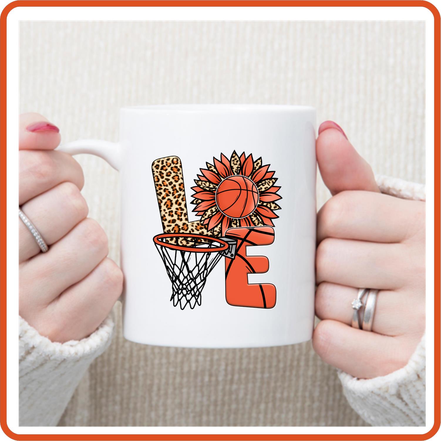 Basketball Fan Mugs - 11oz Coffee Mug | Sport Fan Mugs | Love Basketball - secapparelonline