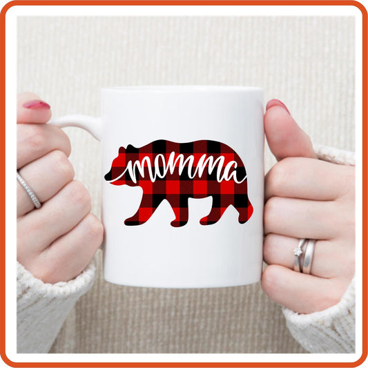 Momma | Bear | Family Mugs -11oz Coffee Mug by SEC Apparel