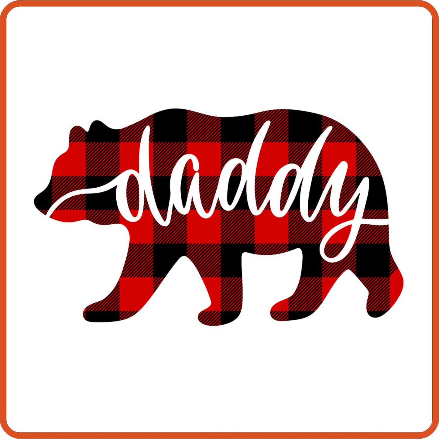 Daddy| Bear | Family Iron On Decals Patches by SEC Apparel