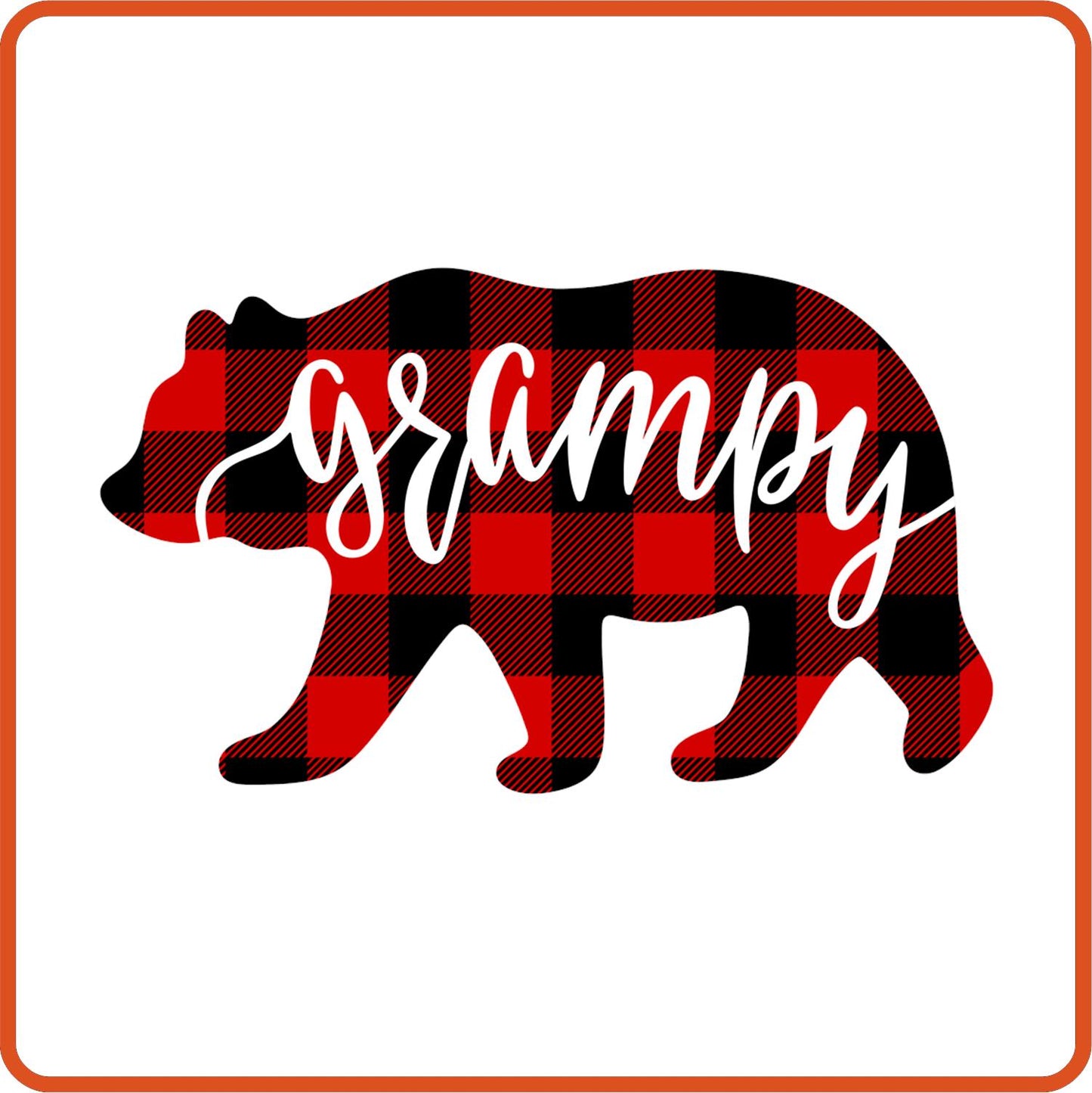 Grampy | Bear | Family Iron On Decals Patches by SEC Apparel