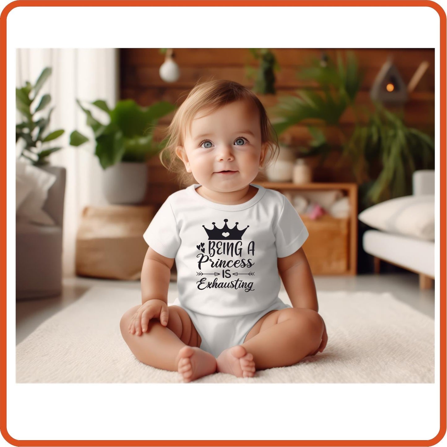 Being a Princess is Exhausting | New Baby Shirt Bodysuit Onesies by SEC Apparel - secapparelonline