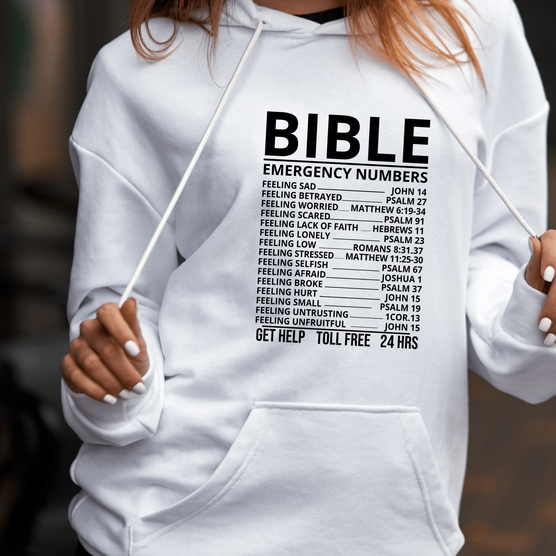 Bible Emergency Numbers Shirt | Crew neck | V Neck| Sweatshirt | Hoodie - secapparelonline
