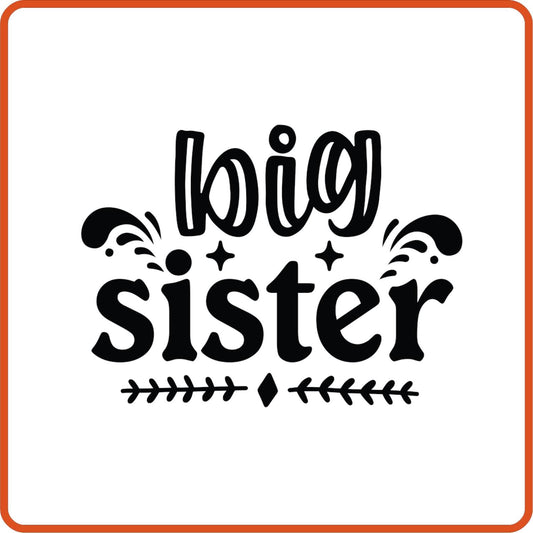 Big Sister | Family Iron On Decals Patches by SEC Apparel - secapparelonline