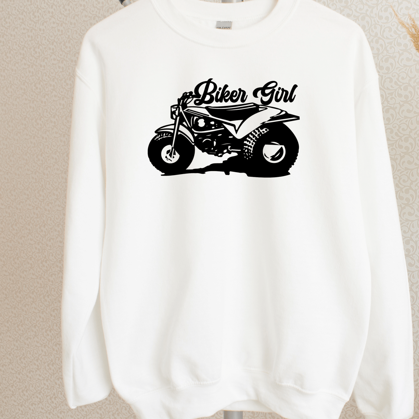 Biker Girl Shirt | Crew neck | V Neck| Sweatshirt | Hoodie - secapparelonline