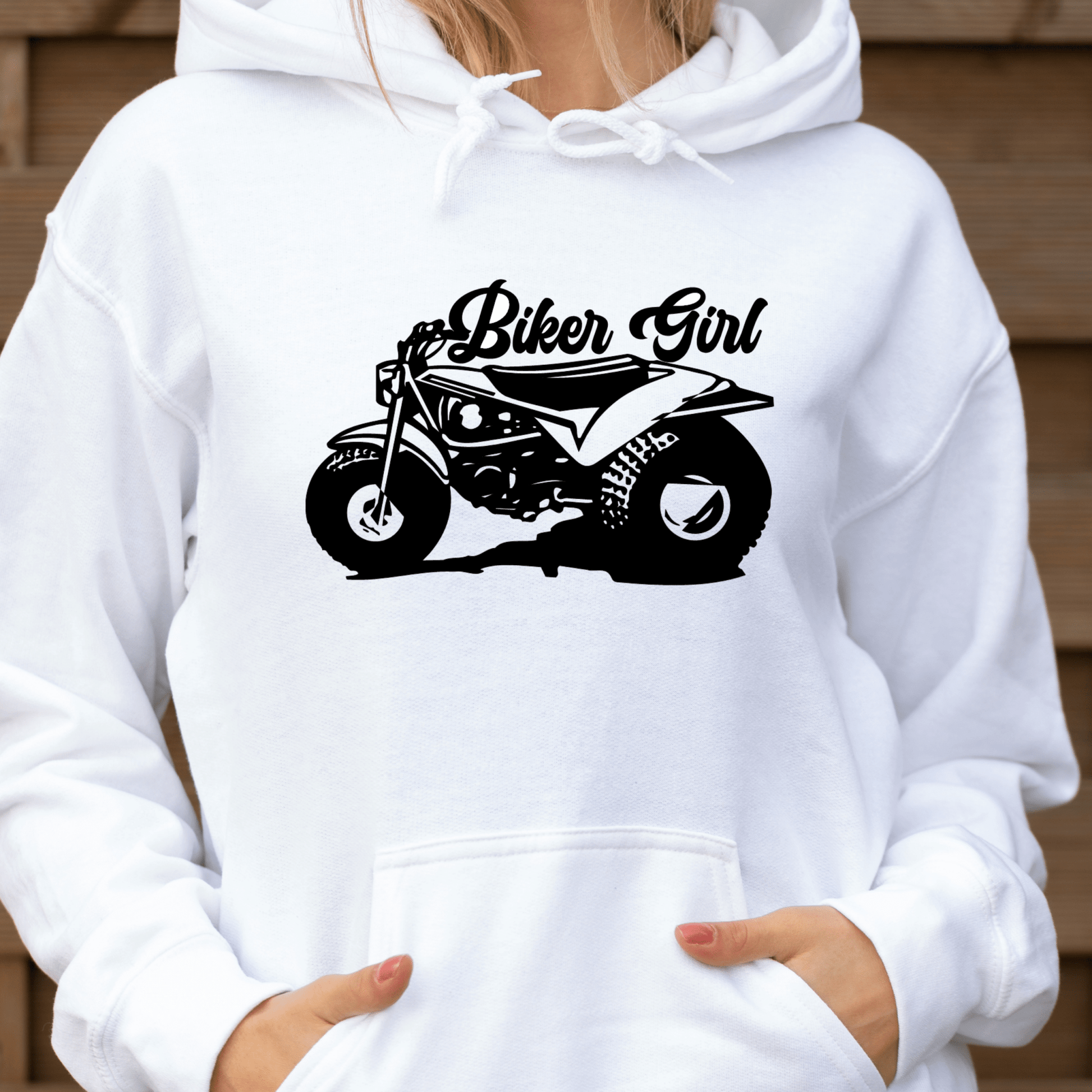 Biker Girl Shirt | Crew neck | V Neck| Sweatshirt | Hoodie - secapparelonline