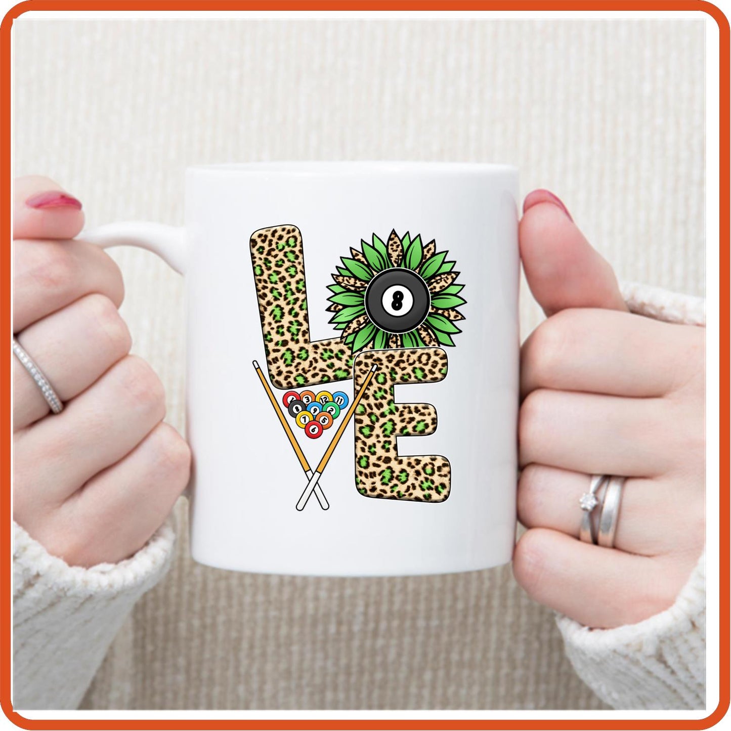 Billiards Fan Mugs - 11oz Coffee Mug | Sport Fan Mugs | Love Billiards - secapparelonline