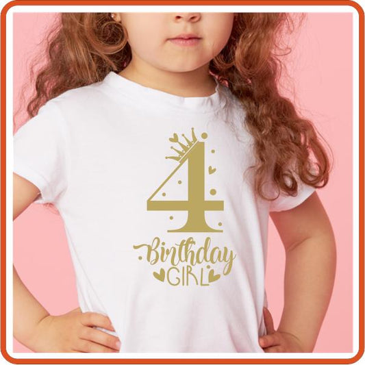 Birthday Girl T-Shirt customized with age | SEC Apparel - secapparelonline