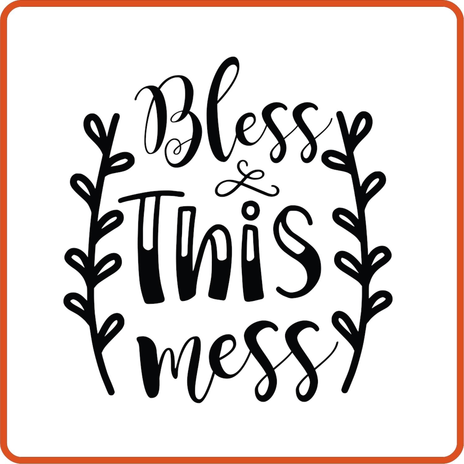Bless This Mess | Family Iron On Decals Patches by SEC Apparel - secapparelonline