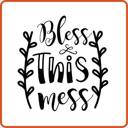Bless This Mess | Family Iron On Decals Patches by SEC Apparel - secapparelonline