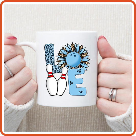 Bowling Fan Mugs -11oz Coffee Mug | Sport Fan Mugs | Love Bowling