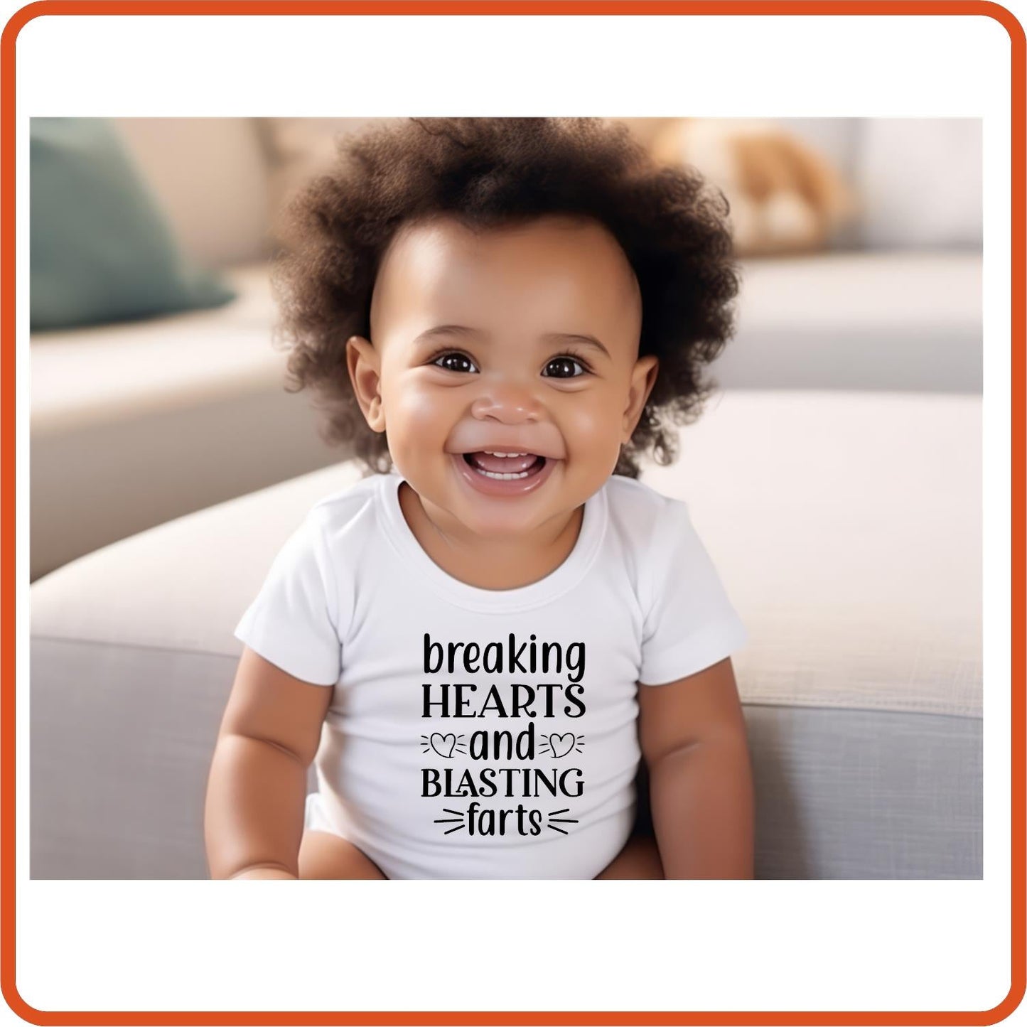 Breaking Hearts | New Baby Shirt Bodysuit Onesies by SEC Apparel - secapparelonline