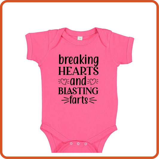 Breaking Hearts | New Baby Shirt Bodysuit Onesies by SEC Apparel - secapparelonline