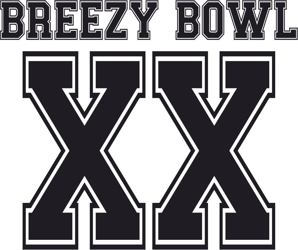 Breezy Bowl XX Iron - On Transfers – Custom HTV Decals for Jerseys, Shirts & Apparel - secapparelonline