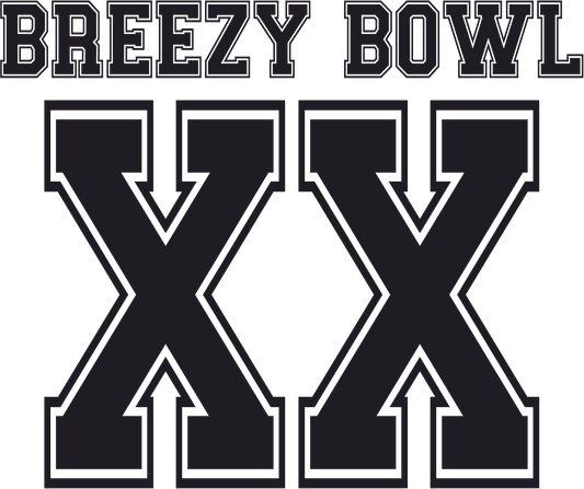 Breezy Bowl XX Iron - On Transfers – Custom HTV Decals for Jerseys, Shirts & Apparel - secapparelonline
