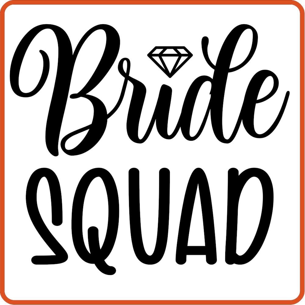 Bride Squad | Bachelorette Iron On Decal by SEC Apparel - secapparelonline
