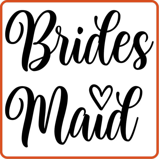 Bridesmaid | Bachelorette Iron On Decal by SEC Apparel