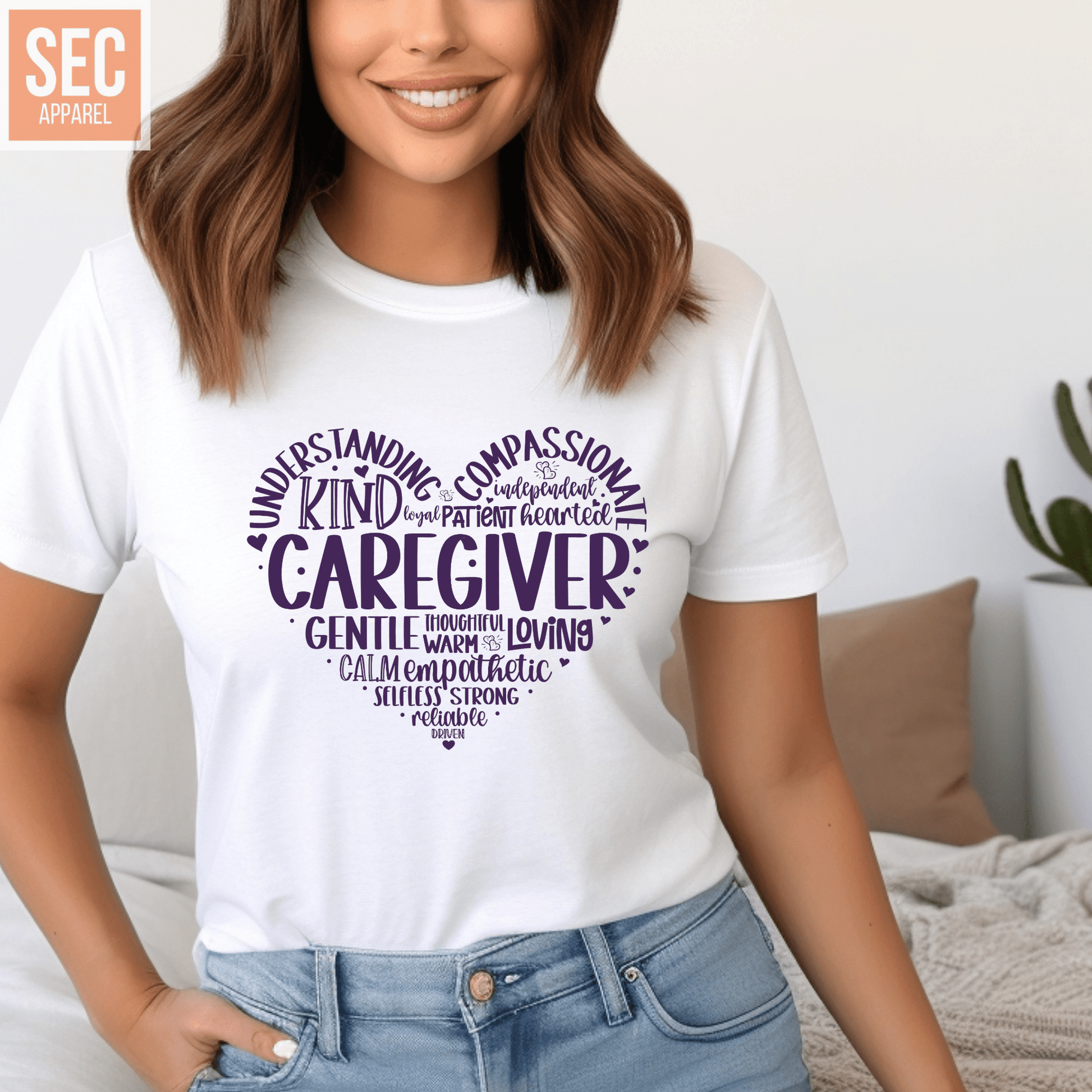 Caregiver Teacher | Graphic T Shirts| Unisex | SEC Apparel - secapparelonline