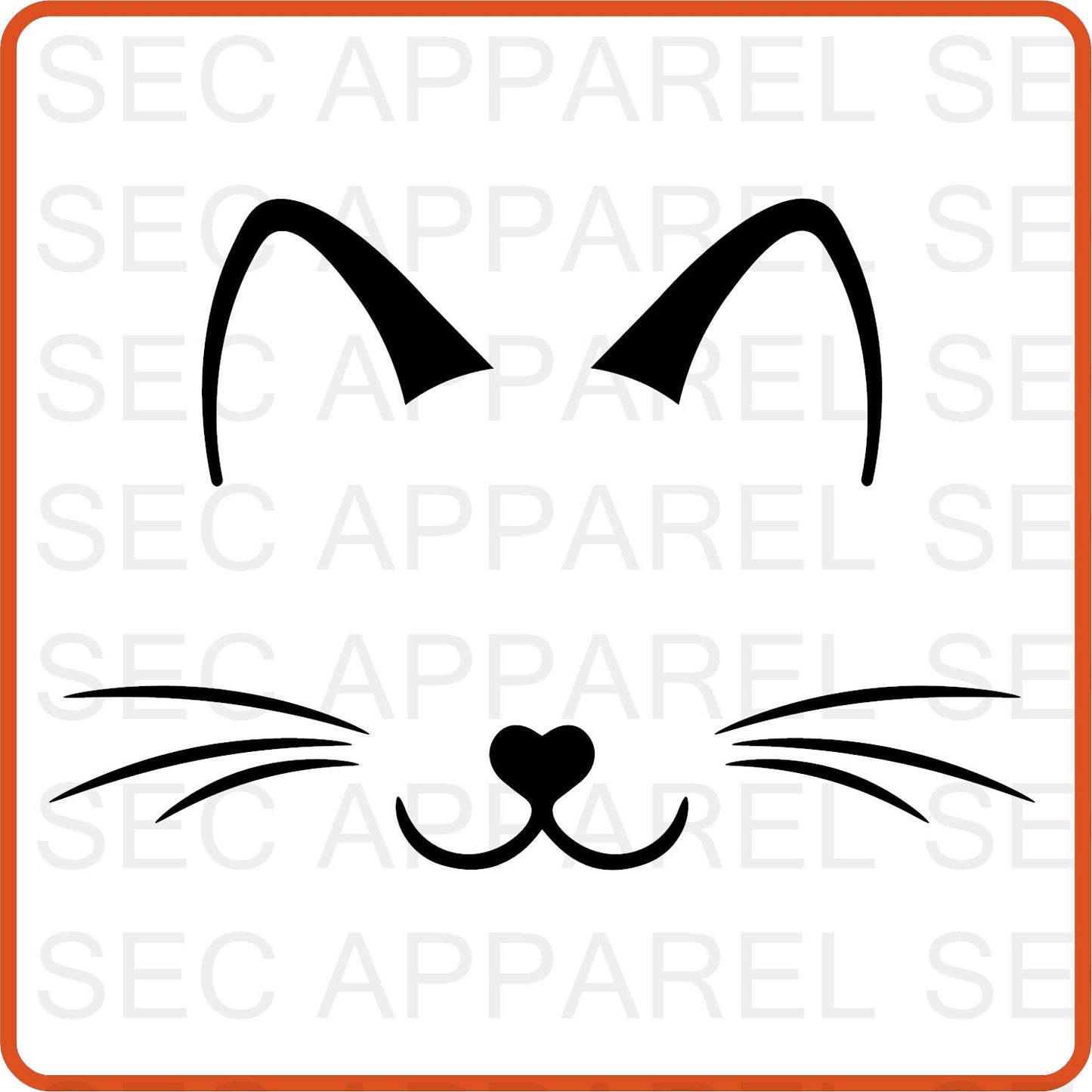 Cat Iron On Decals Patches transfers vinyl  for shirts, clothing | Pets Lover | whiskers