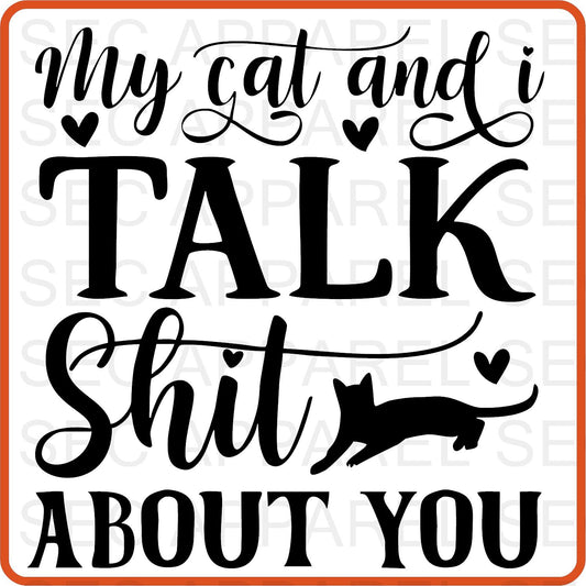 Cat Iron On Decals Patches transfers vinyl  for shirts, clothing | Pets Lover | My Cat and I Talk