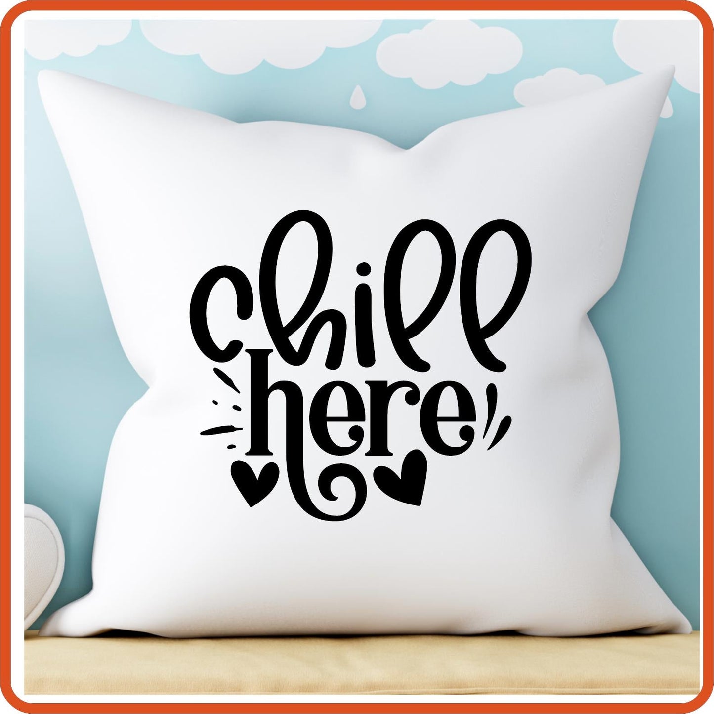 Chill Here | Throw Pillow Covers Only by SEC Apparel - secapparelonline