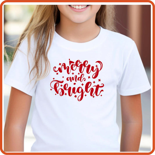 Christmas Graphic T Shirts| Unisex | SEC Apparel | Merry and Bright - secapparelonline