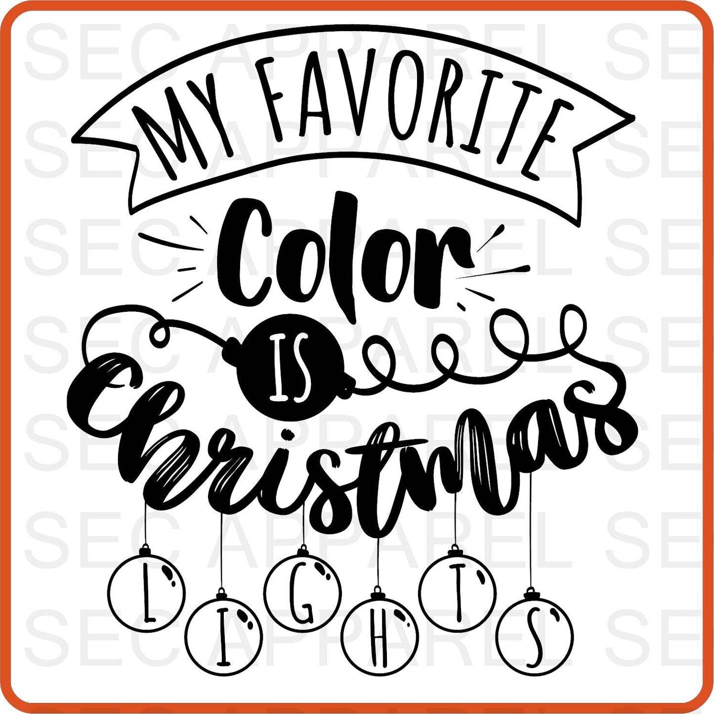 Christmas Iron On Decals Patches transfers vinyl for shirts, clothing | SEC Apparel | My Favorite Color - secapparelonline