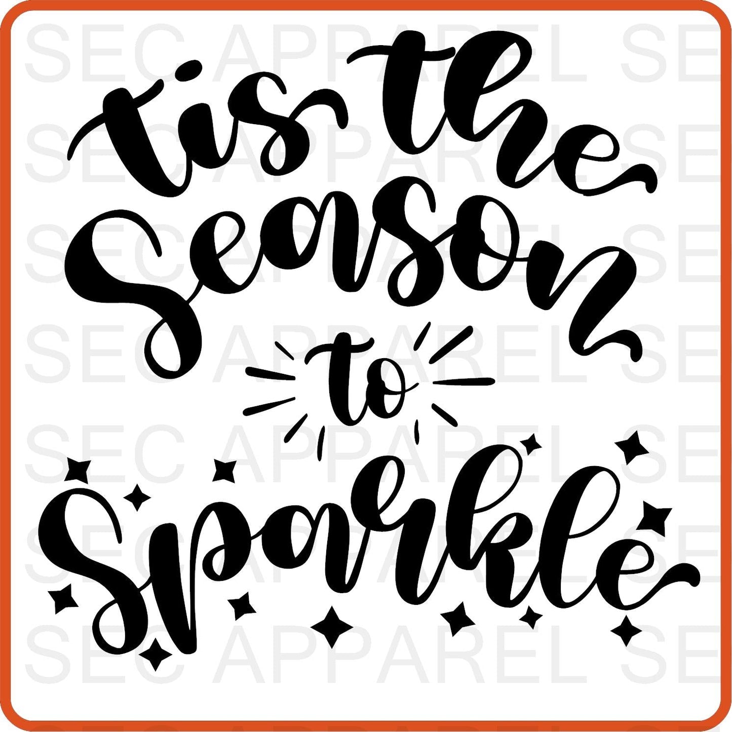 Christmas Iron On Decals Patches transfers vinyl for shirts, clothing | SEC Apparel | Season to Sparkle - secapparelonline