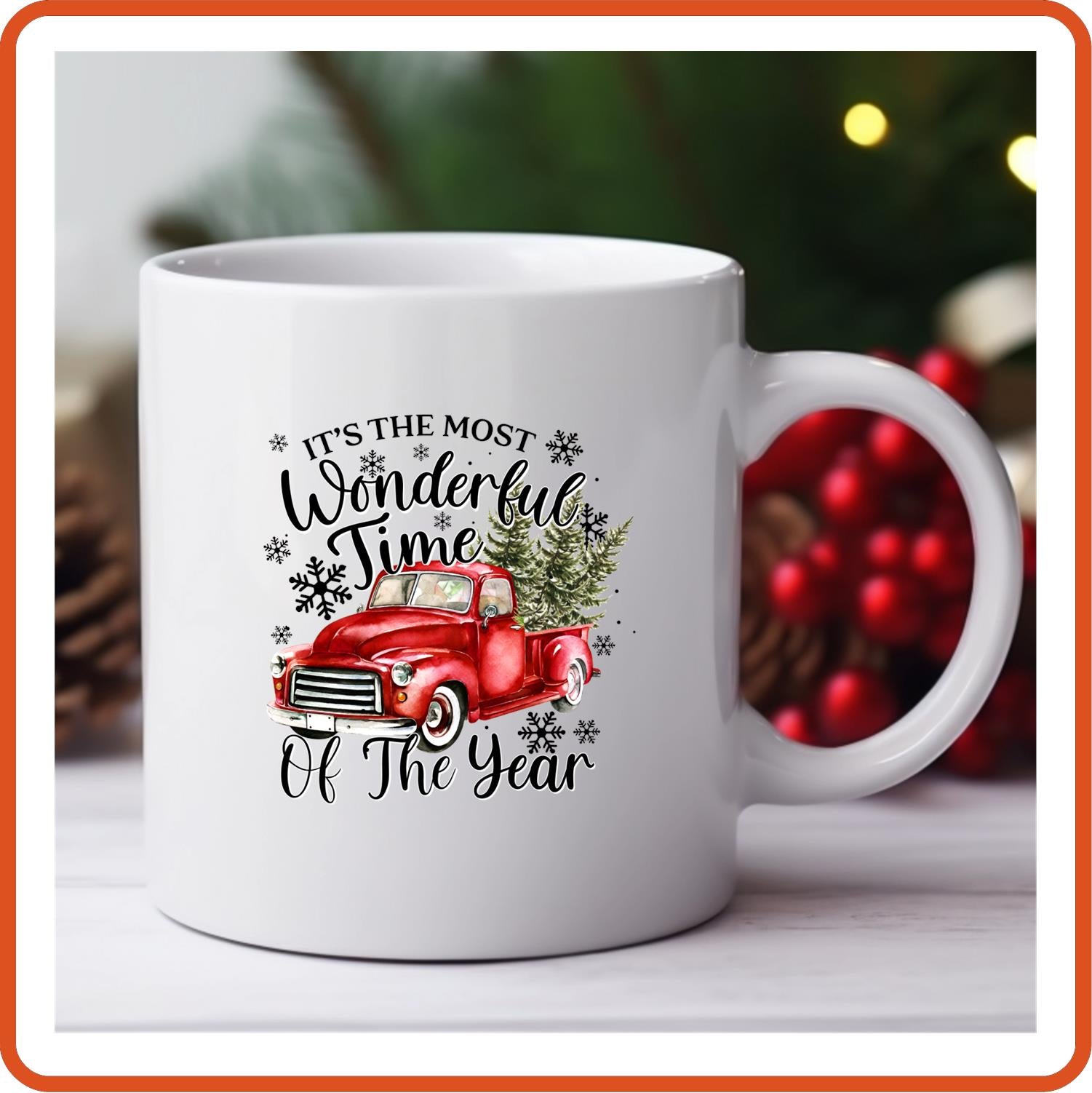 Christmas Mugs - 11oz Coffee Mug | Holiday Gift | SEC Apparel | It's the most wonderful time of the year - secapparelonline