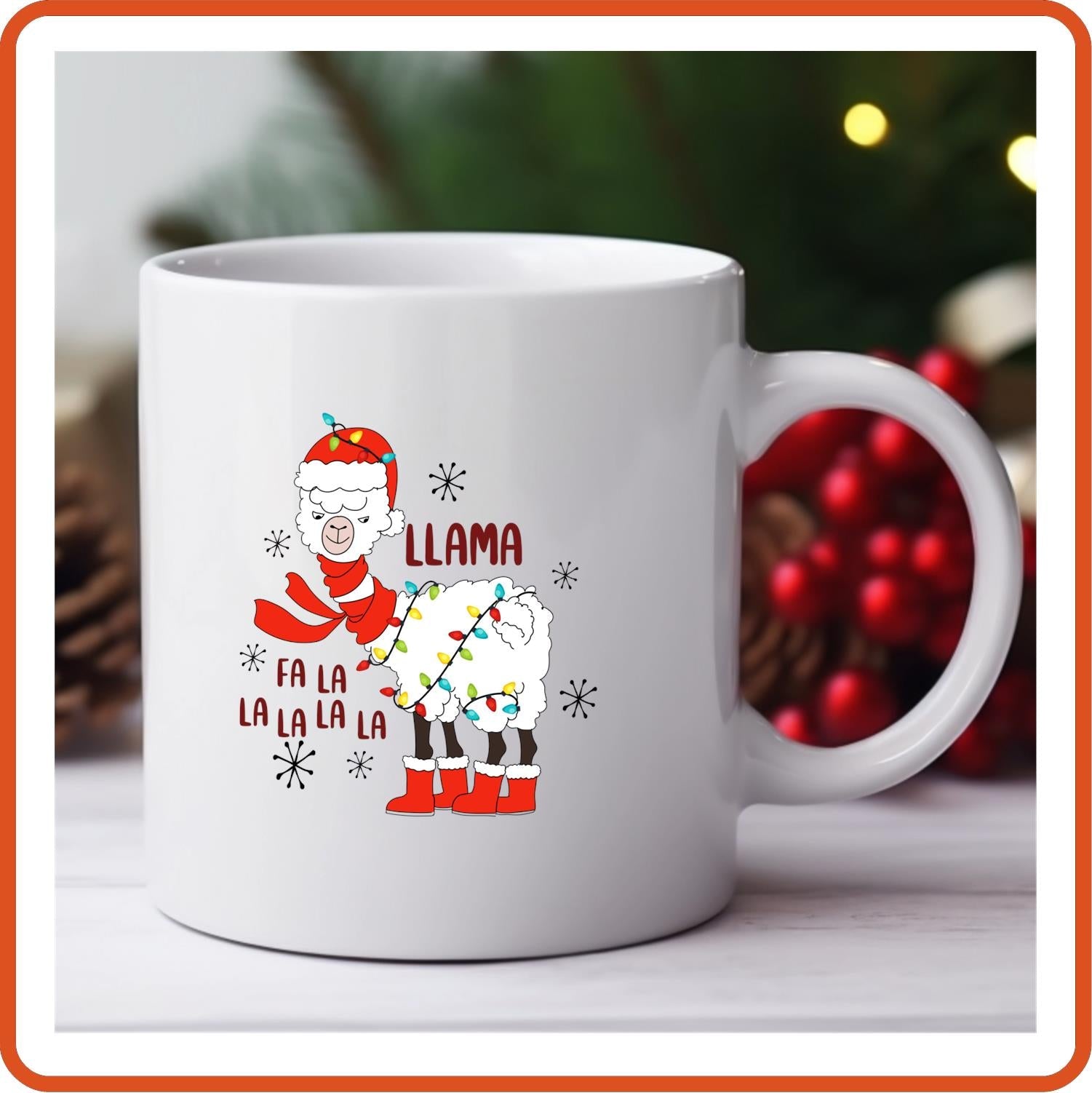 Christmas Mugs - 11oz Coffee Mug | Holiday Gift | SEC Apparel | LLAMA - secapparelonline