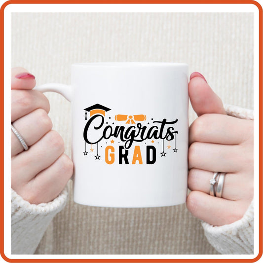 Congrats Grad - 11oz Graduation Mug Gift by SEC Apparel - secapparelonline