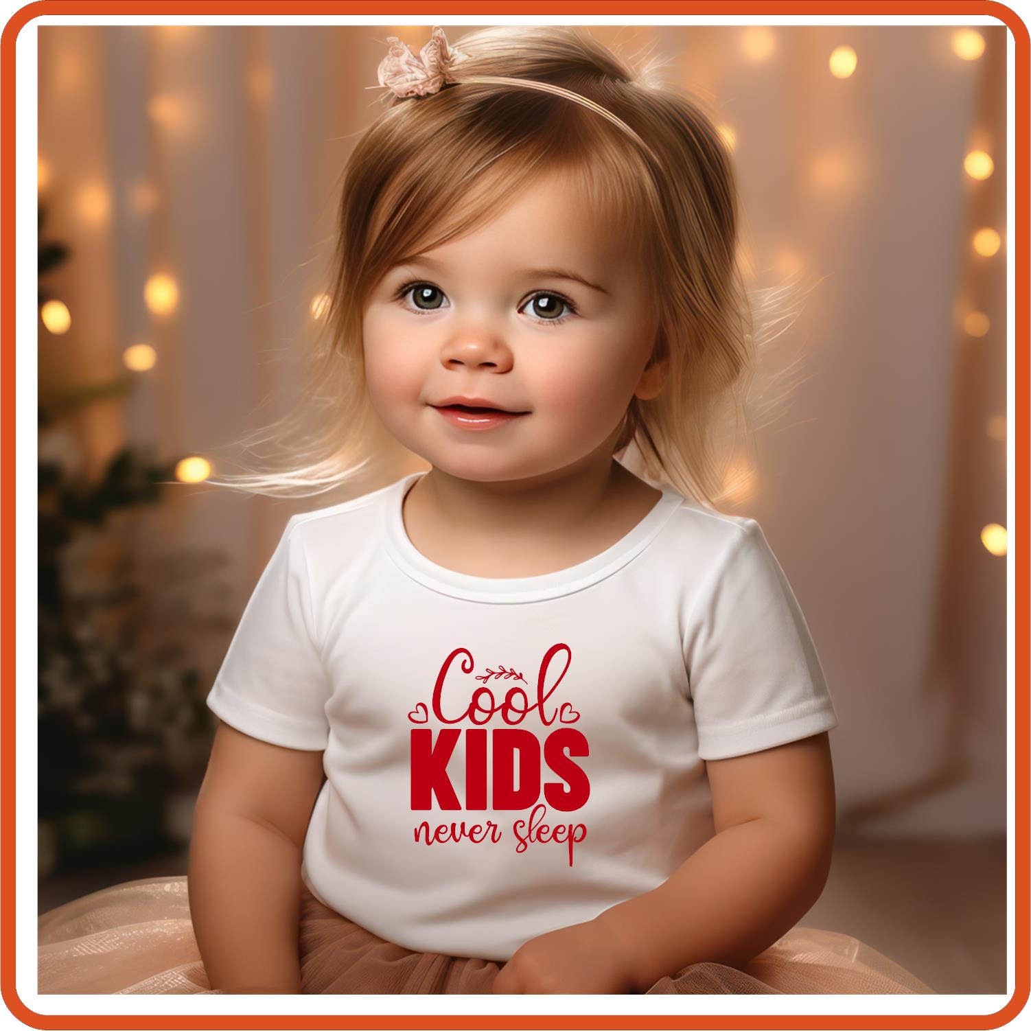 Cool Kids Never Sleep | New Baby Iron On Decal Patches by SEC Apparel - secapparelonline